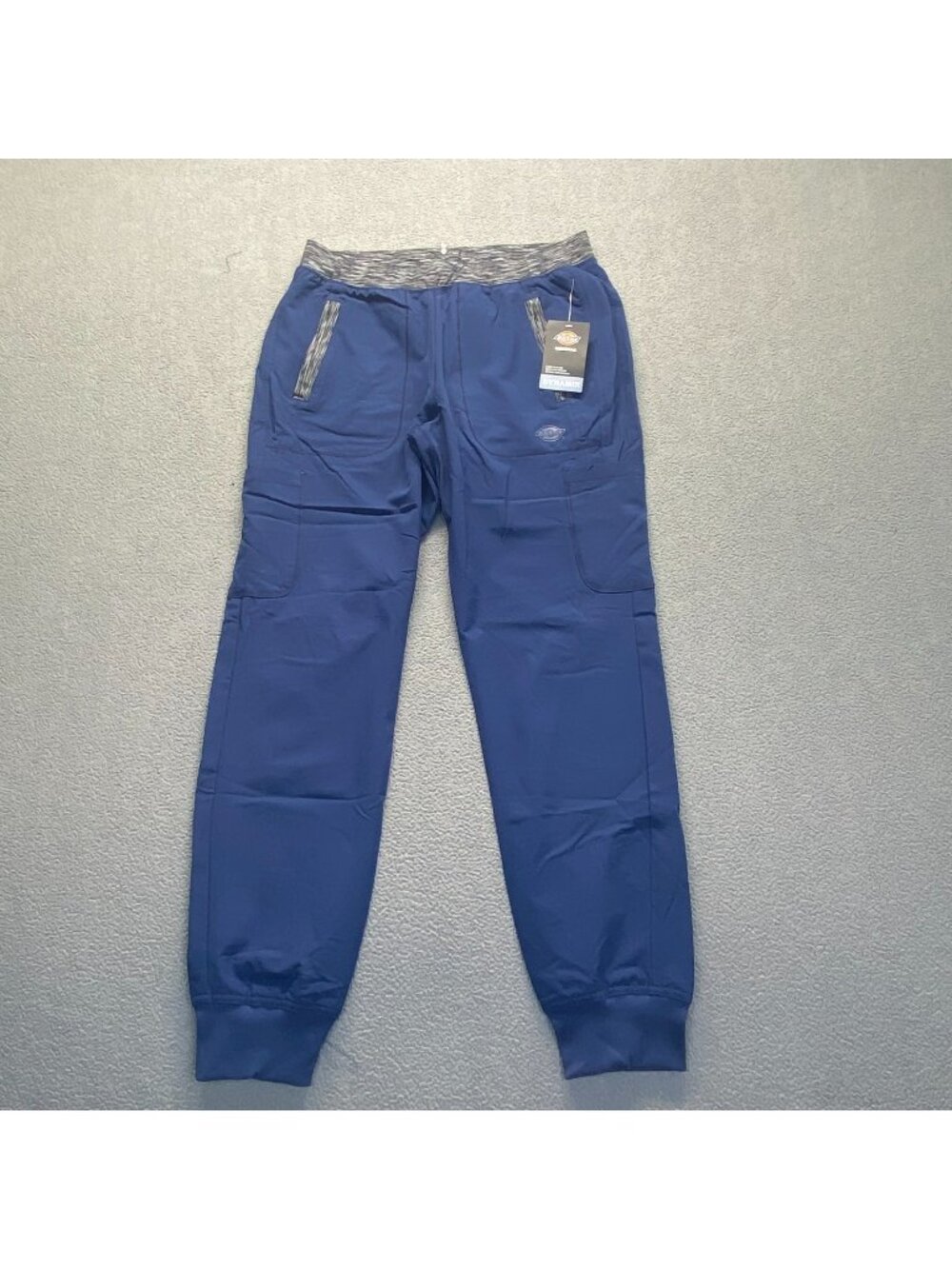 Navy Dickies Scrubs Dynamix Natural Rise Tapered Leg Jogger Pant DK185T   L/Tall